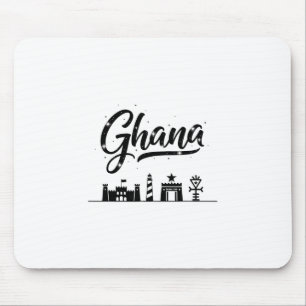 Mousepad Roupas de viagem de férias no horizonte de Gana