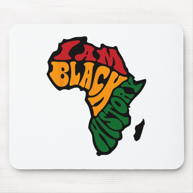 Mousepad Roupas do Mês da História Negra Mapa da África Tec (Frente)