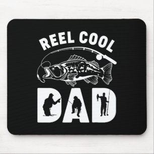Mousepad Roupas Piada Carretel de Pesca Pai Legal Dia dos P