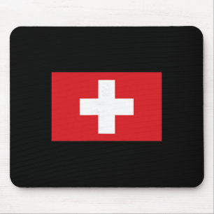 Mousepad Roupas Suíças Bandeira Suíça Caminhada Esqui Homen