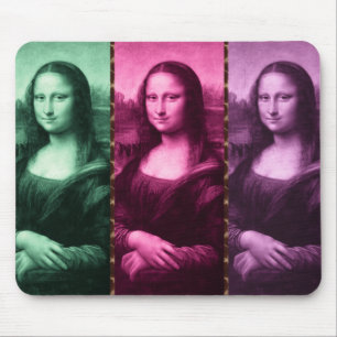 Mousepad Roxo animal do rosa do verde do impressão de Mona