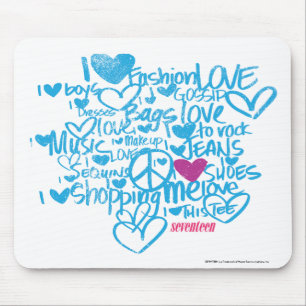 Mousepad Roxo/Aqua dos grafites