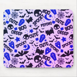 Mousepad Roxo, Azul e Negro, Bonito e Divertido