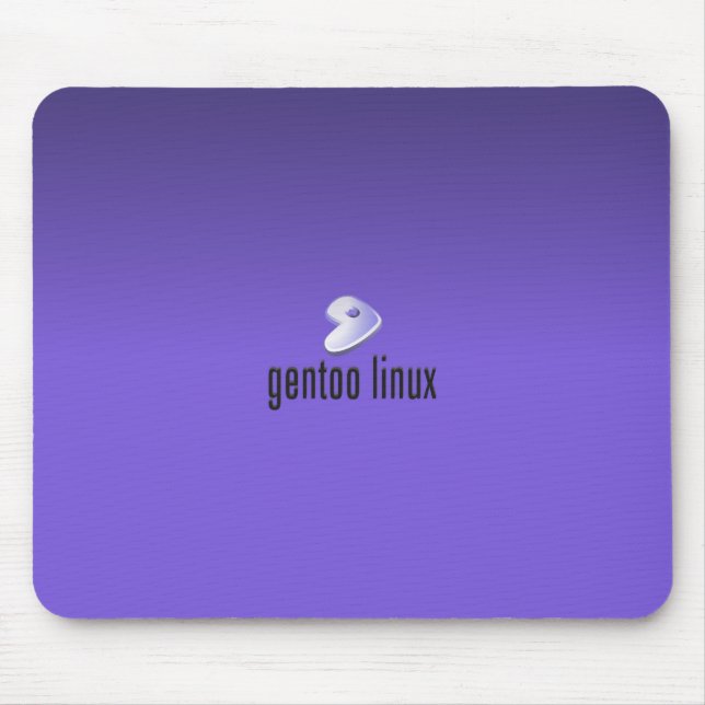 Mousepad Roxo de Gentoo Linux (Frente)