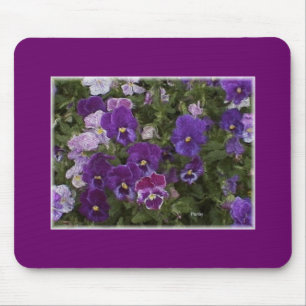 Mousepad roxo do amor perfeito