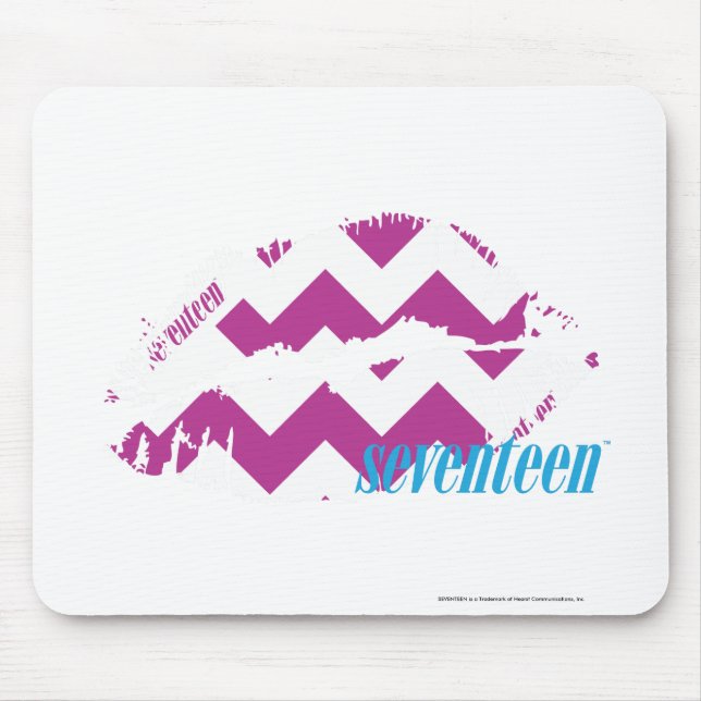 Mousepad Roxo do ziguezague (Frente)