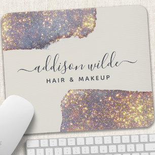 Mousepad Roxo Dourado Iridescente Glam Glitter
