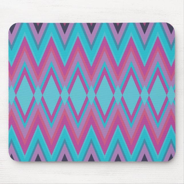 Mousepad Roxo e Aqua Tribal (Frente)