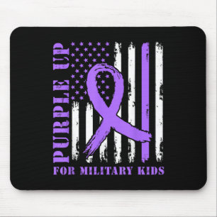 Mousepad Roxo Para Crianças Militares E Criança Militar Da