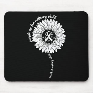 Mousepad Roxo Para Crianças Militares Mês De Militar