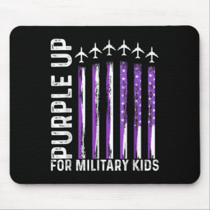 Mousepad Roxo Para Crianças Militares Norte-Americanas Band