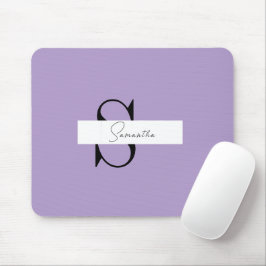 Mousepad Roxo Personalizado com Nome e Nome Inicia