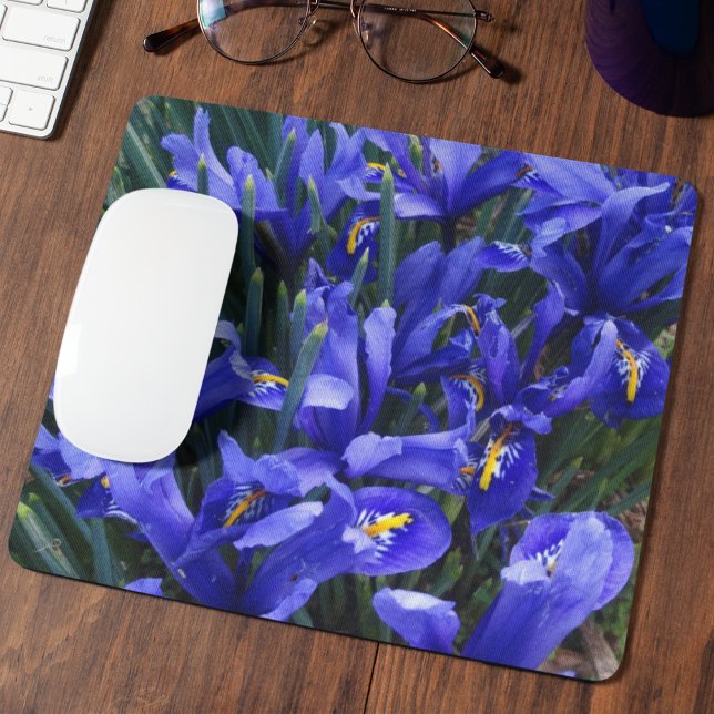 Mousepad Roxo Reticulado Irrita Floral (In Situ)