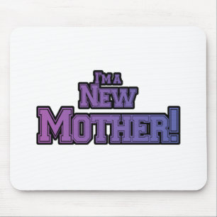 Mousepad Roxo Sou uma Nova Mãe Camiseta e Presentes