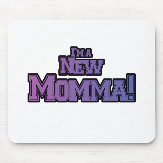 Mousepad Roxo, sou uma nova mãe Camiseta e presentes (Frente)