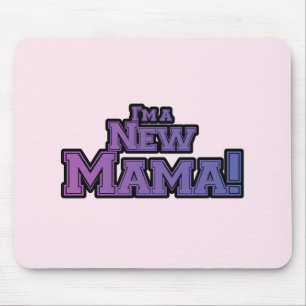 Mousepad Roxo, sou uma nova mãe Camiseta e presentes
