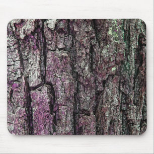 Mousepad Roxo velho do latido do pinho da floresta da