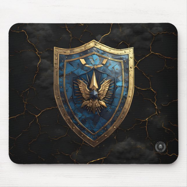 Mousepad Royal Blue Eagle Crest Gaming (Frente)