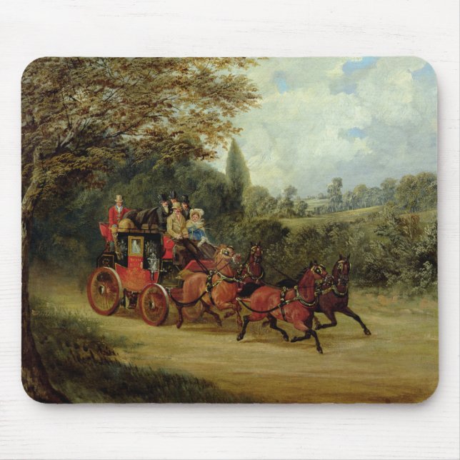 Mousepad Royal Mail treina com passageiros (óleo no canva (Frente)