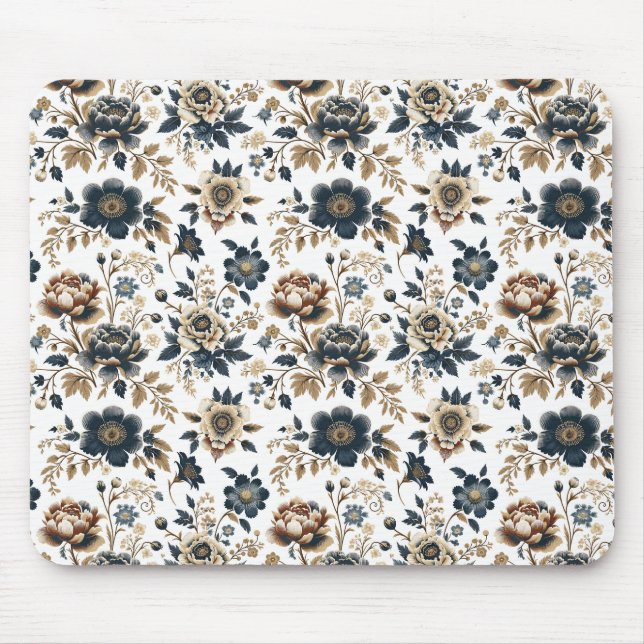 Mousepad Royal Vintage Floral Pattern (Frente)