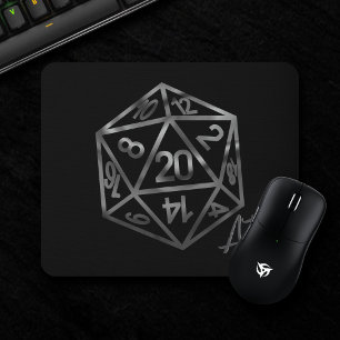Mousepad RPG Crit AF Fantasy Tabletop Retro Gamer Dice