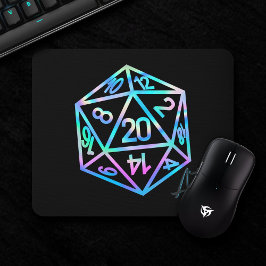 Mousepad RPG Crit AF | Holo Fantasy Tabletop PnP Gamer Dice