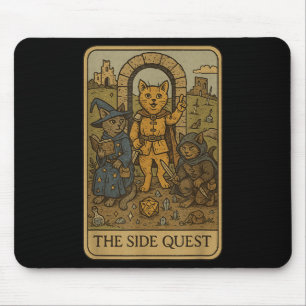 Mousepad Rpg Gamer Gats Engraçado Quest Tarot Card Engraçad