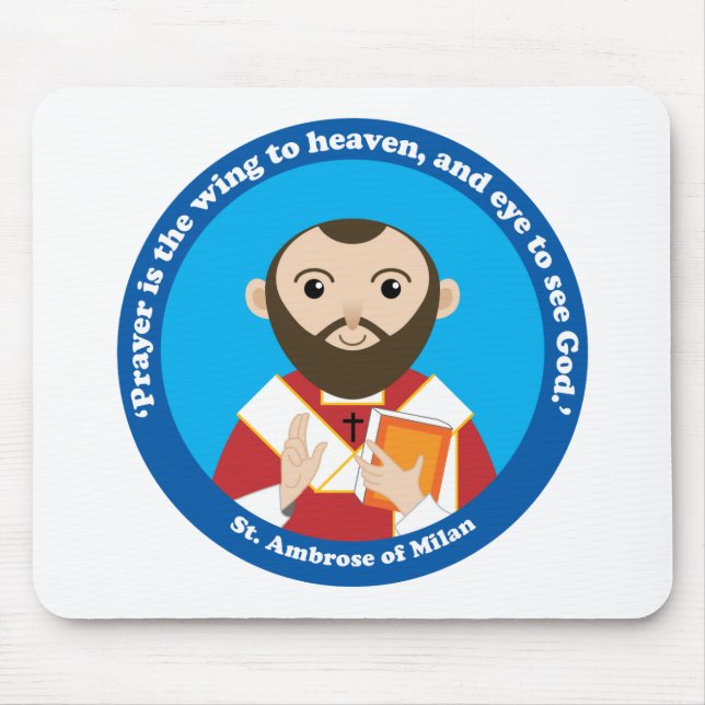 Mousepad Rua. Ambrose de Milão (Frente)