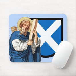 Mousepad Rua: Andrew, o Apóstolo (P 006) e o seu escudo