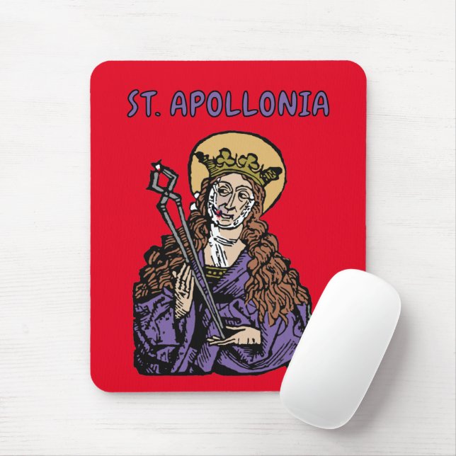 Mousepad Rua. Apolonia com dente pulsado (Nuremberga) (Com mouse)