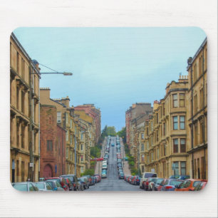 Mousepad Rua de Gardner a mais íngreme em Glasgow