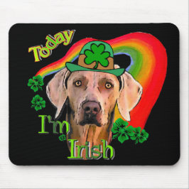 Mousepad Rua de Weimaraner. Dia de Patrick