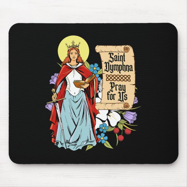 Mousepad Rua Dinfhna PPureza Lily Patron Santo Saúde Mental (Frente)