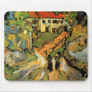 Mousepad Rua e Escadas da Vila Auvers, Figuras