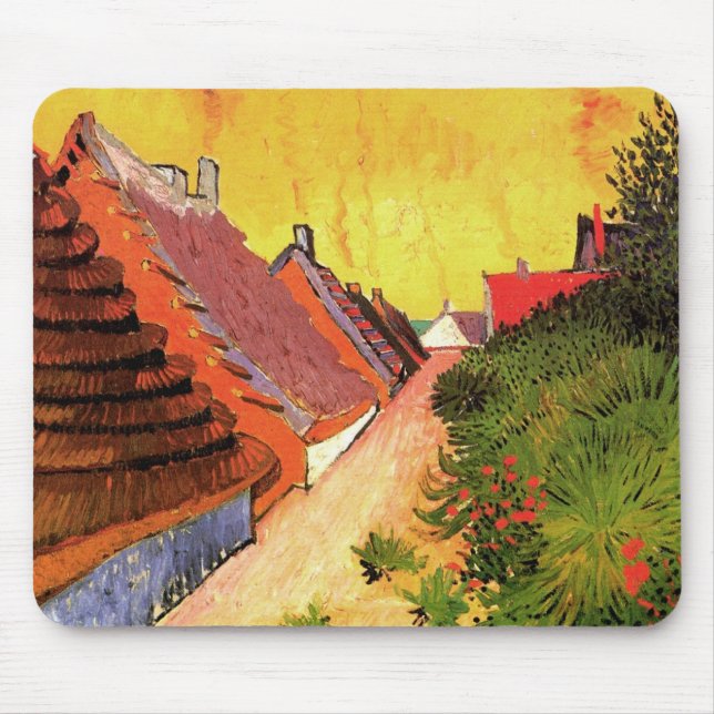 Mousepad Rua em Saintes Maries por Vincent van Gogh (Frente)