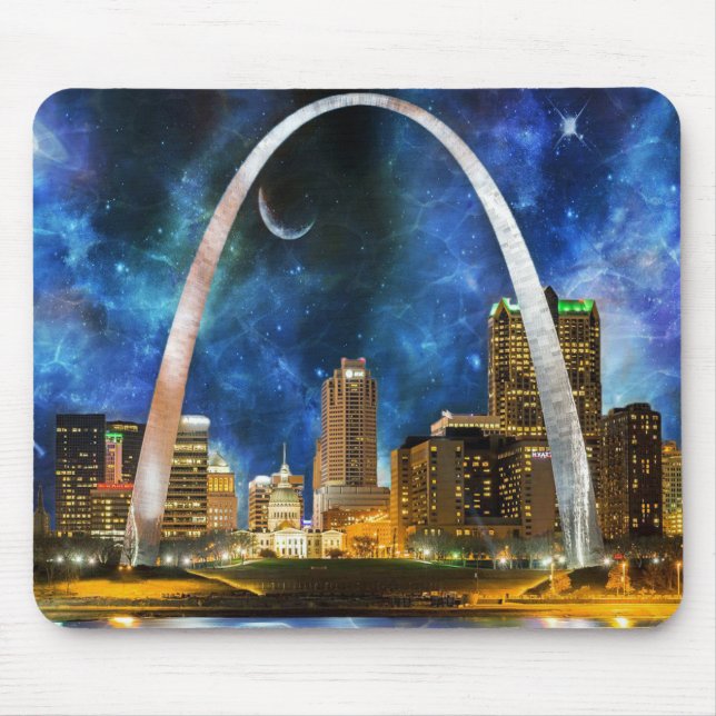 Mousepad Rua espacial Louis Skyline. (Frente)