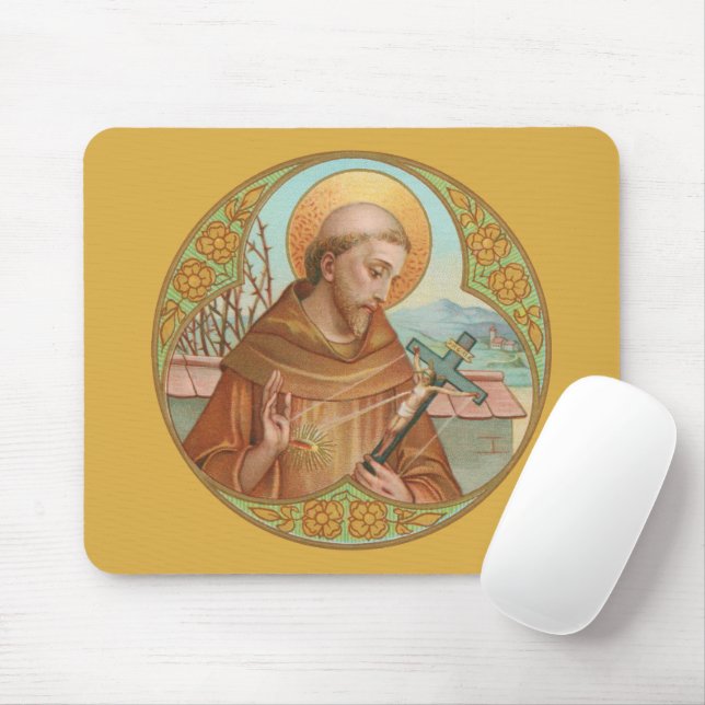 Mousepad Rua. Francis of Assisi (BK 002) (Com mouse)