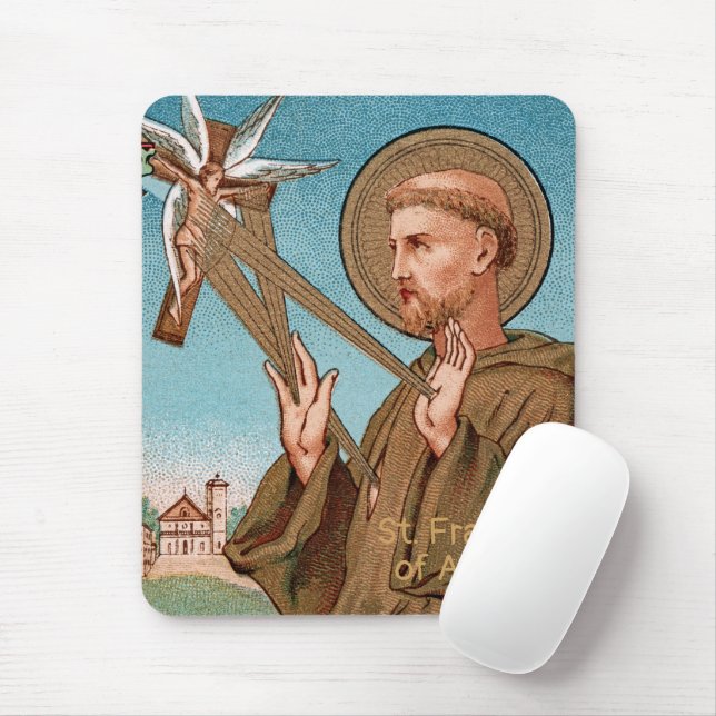 Mousepad Rua. Francis of Assisi, Pater Seraphicus (SAU 040) (Com mouse)