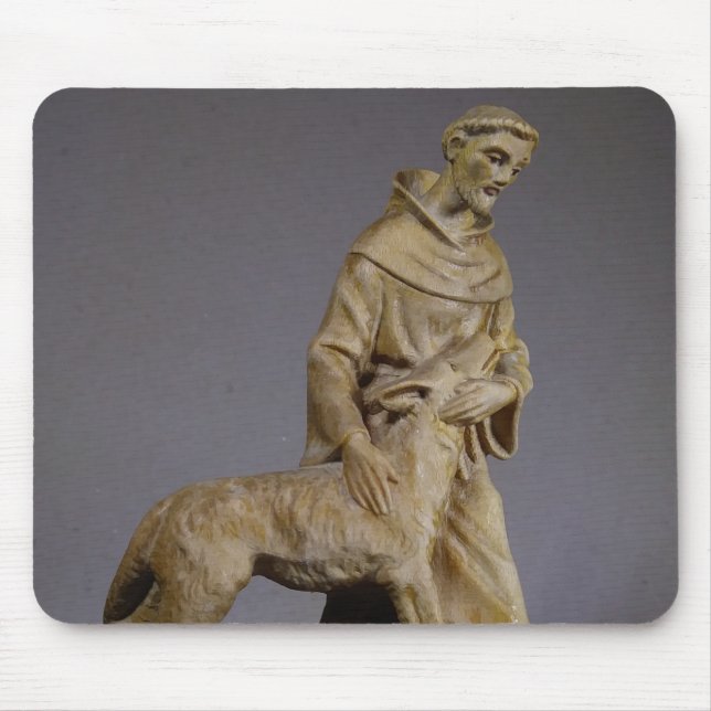 Mousepad Rua Francis Patron Santo de Ratos Animais (Frente)
