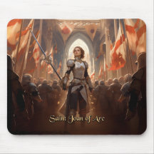 Rua. Joan of Arc Mousepad, Christian #29