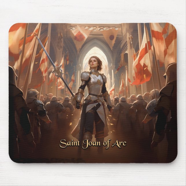 Mousepad Rua. Joan of Arc Mousepad, Christian #29 (Frente)