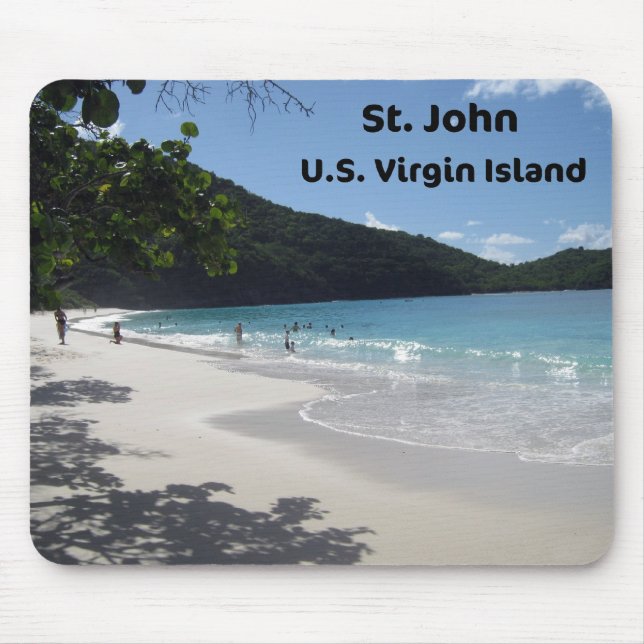 Mousepad Rua John, Ilha Virgem dos EUA (Frente)