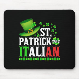 Mousepad Rua Patrick Era O Dia de São Patrício Italiano Hat