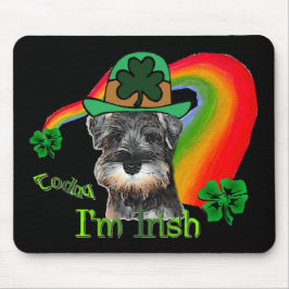 Mousepad Rua. Patricks Day Mini Schnauzer
