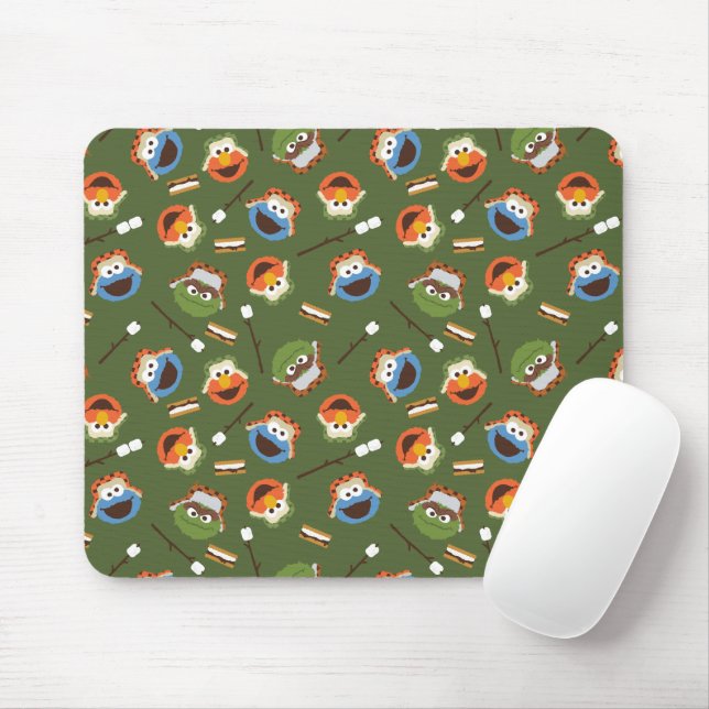 Mousepad Rua Sésamo | Acampar é Mais Divertido Com Amigos (Com mouse)