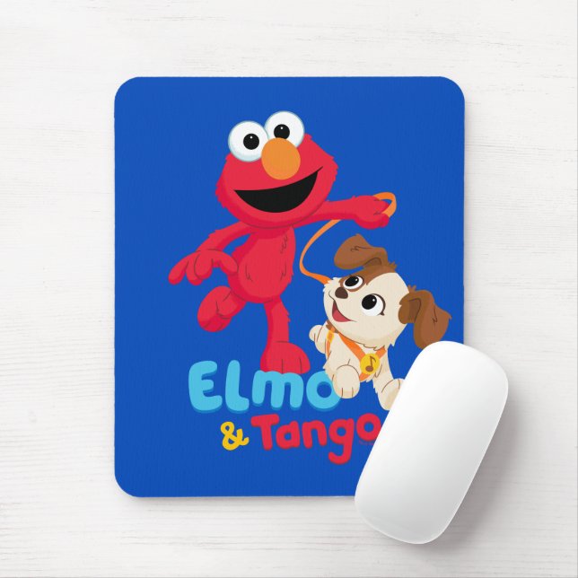 Mousepad Rua Sésamo | Corrente Elmo & Tango (Com mouse)