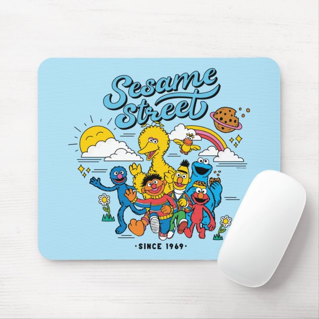 Mousepad Rua Sésamo | Desde 1969 (Com mouse)