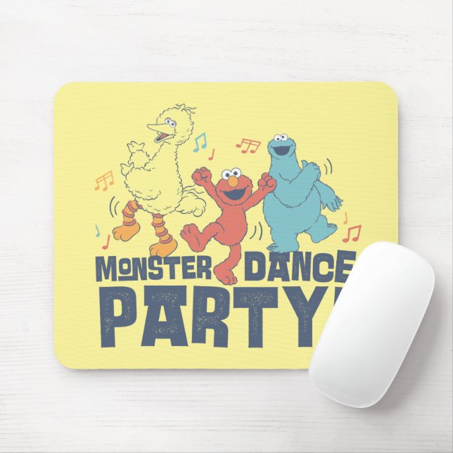 Mousepad Rua Sésamo | Festa de Dança dos Monstros (Com mouse)