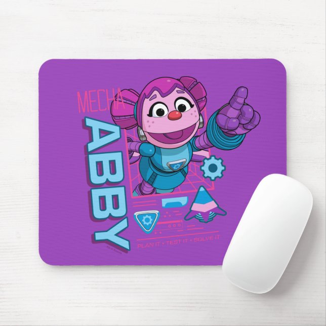 Mousepad Rua Sésamo | Mecha Builders Abby Cadabby (Com mouse)