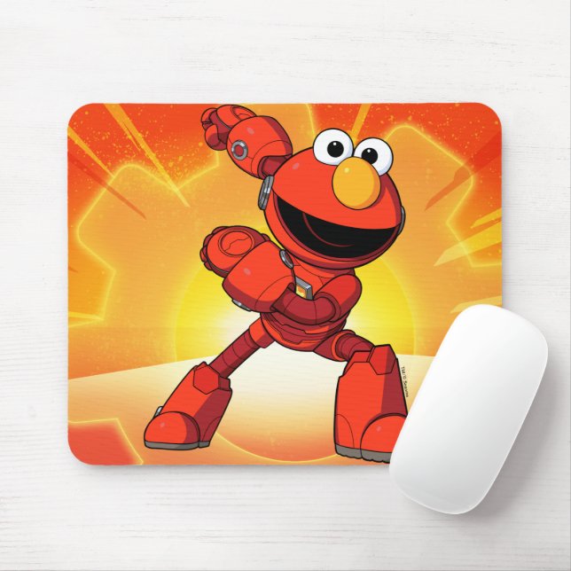 Mousepad Rua Sésamo | Mecha Builders Elmo (Com mouse)